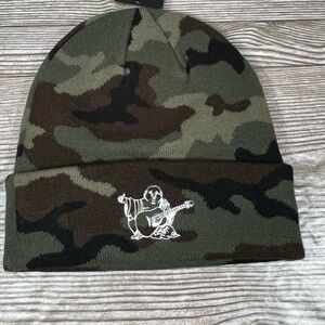 True religion Camo beanie with embroidery budda new w/out tags